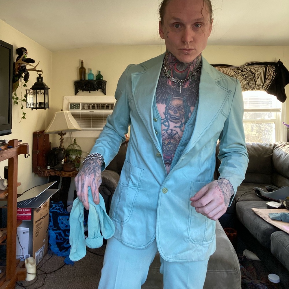 “Jeans joint” vintage 3 piece suit size 36 - Picture 2 of 5